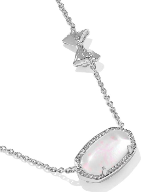 Kendra Scott Jewelry - Kendra Scott x LoveShackFancy Bow Silver Elisa Necklace